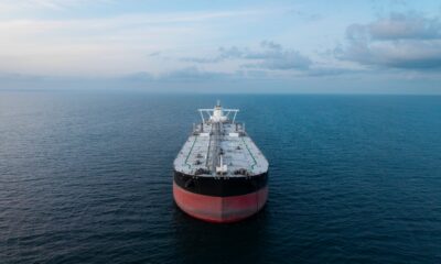 An Aerial shot of an oil tanker. Image credit: Envato, jacksonnick