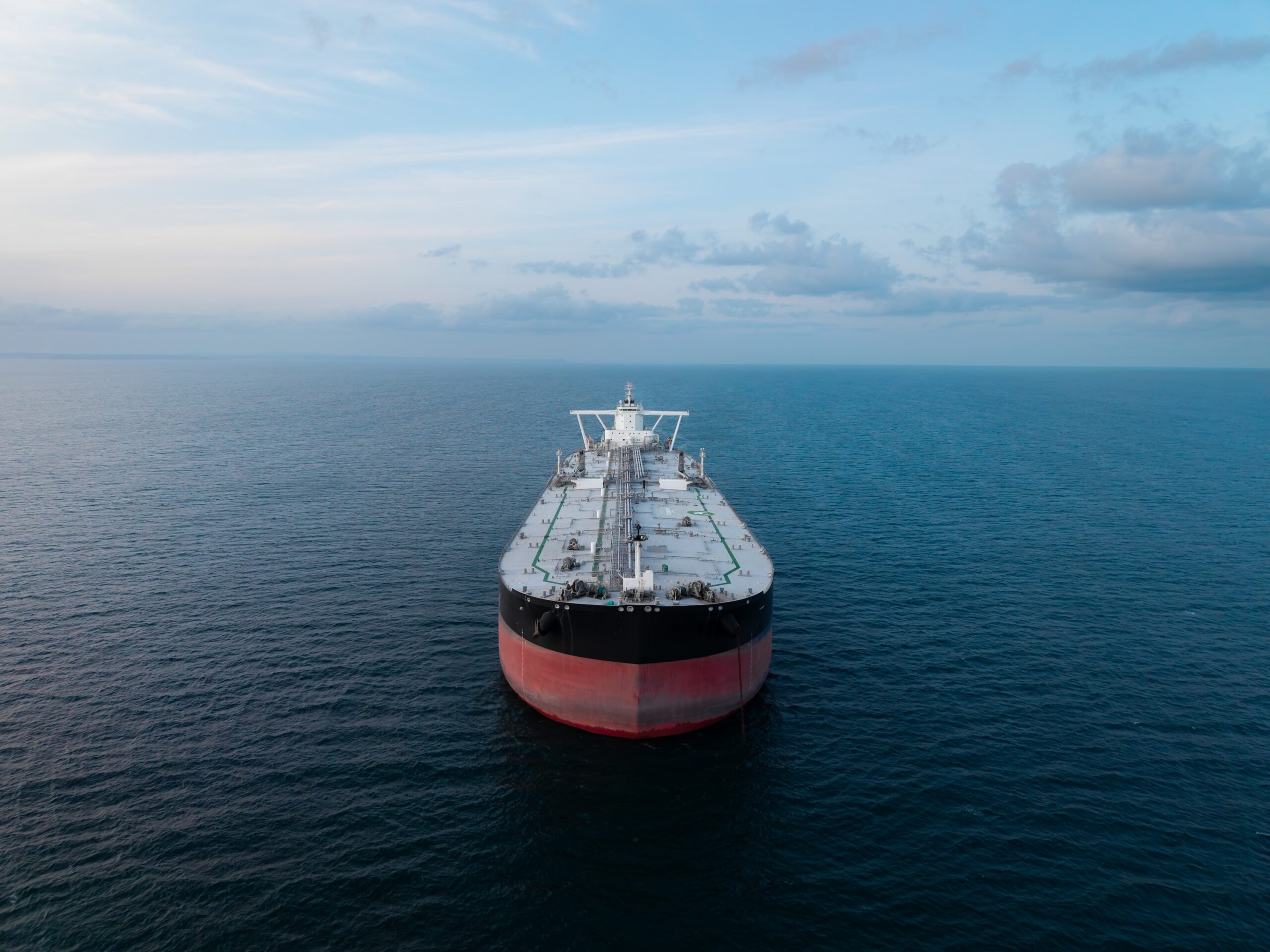 An Aerial shot of an oil tanker. Image credit: Envato, jacksonnick